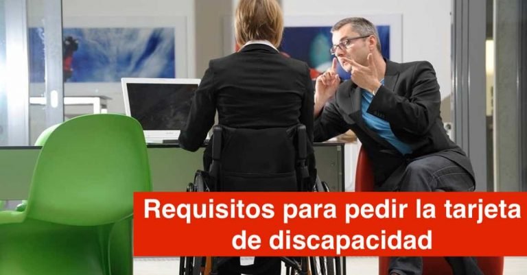 requisito para solicitar la tarjeta de discapacidad