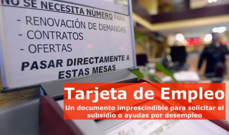 tarjeta de empleo