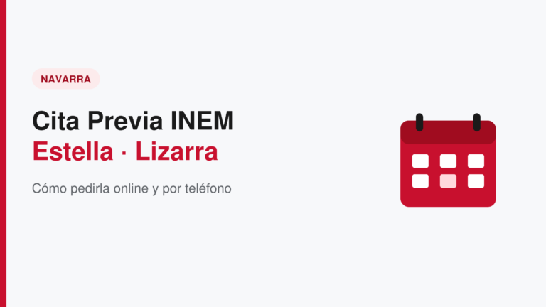 Cita previa INEM en Estella (Lizarra): cómo pedirla online y por teléfono