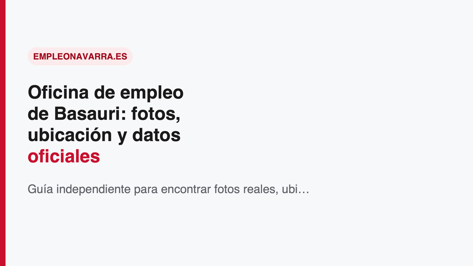 Oficina de empleo de Basauri: fotos, ubicación y datos oficiales (Lanbide)