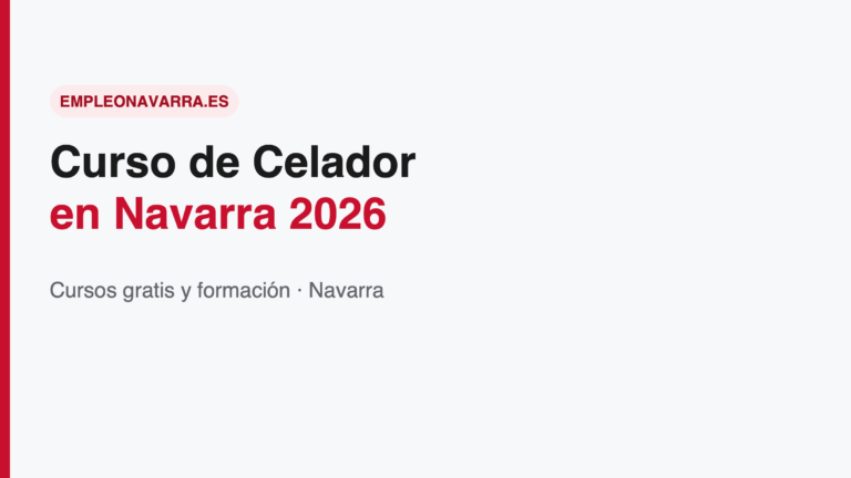 Curso de Celador en Navarra 2026: Guía y Cómo Formarte Gratis